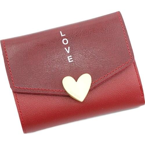 2020 New Female Wallet Ladies Fashion Letter Printed Portable PU Leather Short Wallets Coin Purses Card Holders Money Organizers