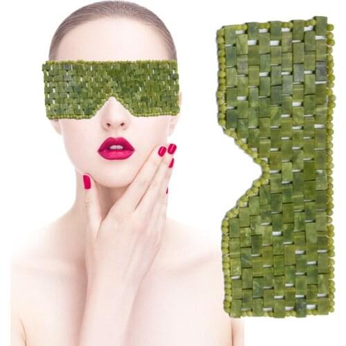 For Eye Sleep Mask Relaxing Tools Natural Jade Eye Cover Face Massager Beauty Skin Care Tool