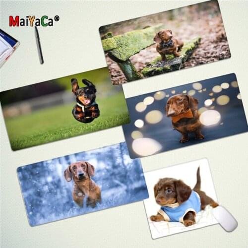 MaiYaCa Hot Sales Cute dachshund animal dog Comfort Mouse Mat Gaming Mousepad Free Shipping Large Mouse Pad Keyboards Mat