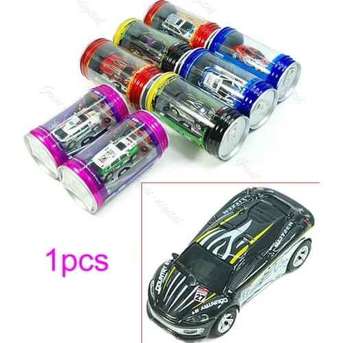 Mini Multicolor Coke Can RC Radio Remote Control Speed Micro Racing Car Toy Gift
