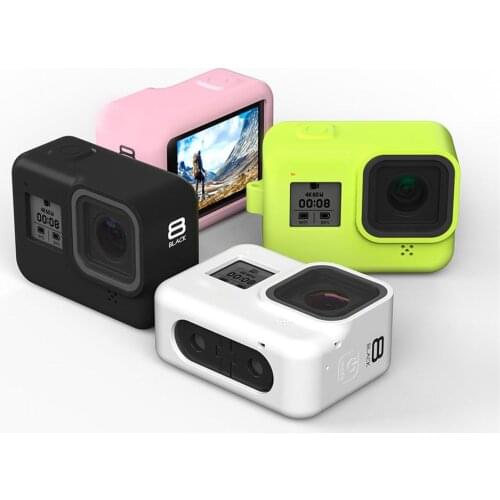 New Soft Silicone Body Case For Gopro Hero 8 Case Silicone Protective Full Cover Shell For Gopro Hero 8 Action Camera Accessorie