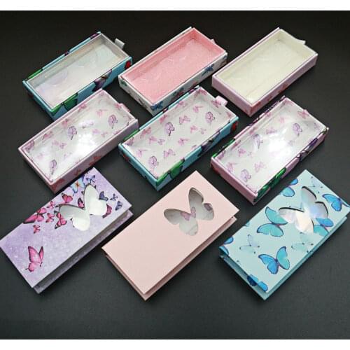 NEW wholesale eyelash packaging box lash boxes packaging custom logo 25mm mink eyelashes faux cils magnetic butterfly case bulk