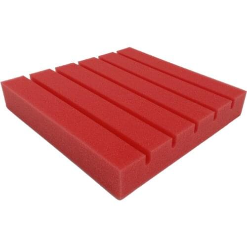 Groove Acoustic Panels Treatment Foam Sound Absorbing Foam Soundproof Noise-Canceling Foam Board Studio Setup Interior 30*30*5cm