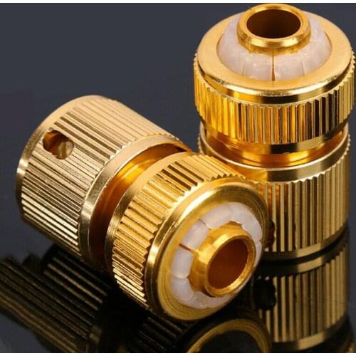 2Pcs 1/2inch Hose Pipe Connector Garden Watering Water Quick Connector Faucet Fitting Adaptor for Watering Irrigation System