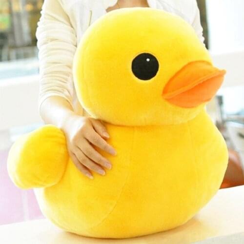 Plush Yellow Duck Soft Stuffed Animal Toy Pillow Sofa Furnishings Cushion Children Girls Birthday Xmas Gift D5QA