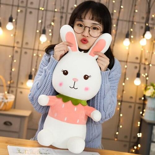 Hot Lovely 1pcs Cute Plush Toy Rabbit Doll Cute Rabbit Baby Girl Gift Soft Kawaii Stuffed Bunny Toy Christmas Gift Plush Baby