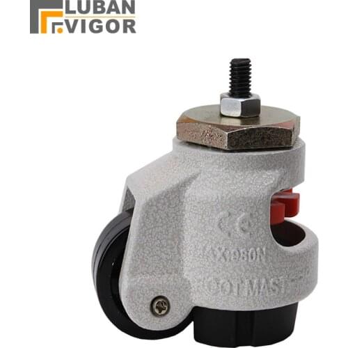 GD-40S/60s/80s,Heavy duty level adjustment Foma caster/wheel, With thread,Altura ajustable,Industrial casters