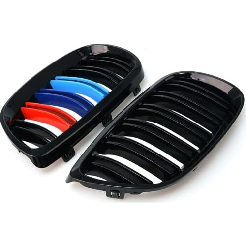 1pair Grille For BMW 3 series E92 E93 06-09 2 doors gloss black Car Wide Kidney Grill Racing Grill Car-styling 8P