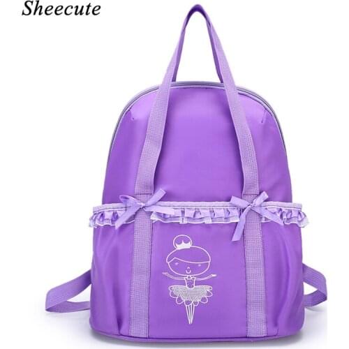 Dance Bag Girls Backpack Pink Lace Children Dance Ballet Bag for Baby Toddler Girls Backpacks Kids Shoulder School Bags Handbags