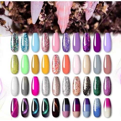 7ml Various Colors Nail Polish Removable Waterproof Semi Permanent Gel Varnish Soak Off Art Color Manicure Gel for Female