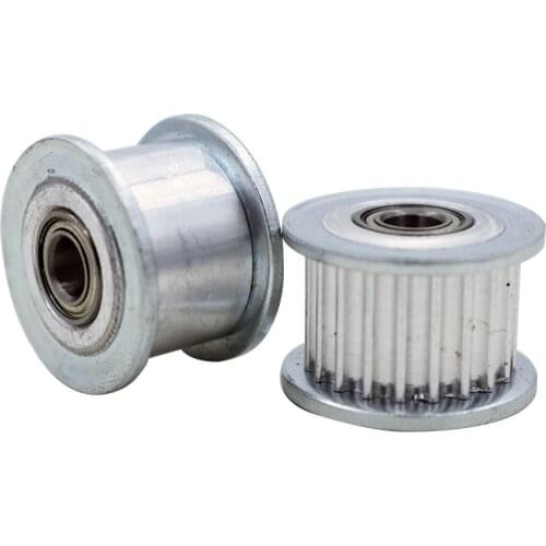 HTD3M 18T Timing Idler Pulley 11/16mm Belt Width Bearing Idler Gear Pulley With/Without Teeth 3/4/5/6mm Bore Idle Pulley