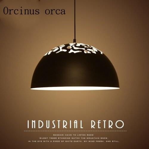 Nordic iron art simple retro lighting restaurants bars industrial wind creative personality chandelier free shipping