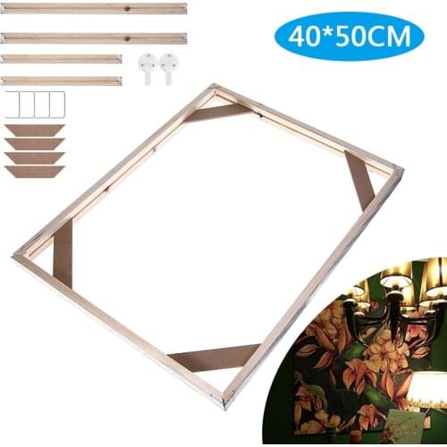 1pc Canvas Stretcher Bars Frames Wooden Strip Kits For Painting Art Wrapped Painting Frame Supplies 40*50cm