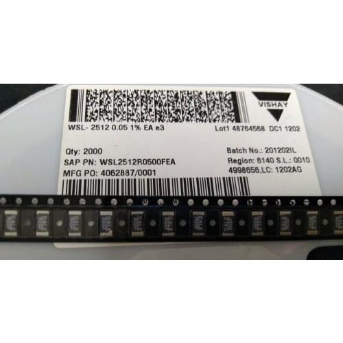 100PCS Brand new original WSL2512R0500FEA DALE 2512 0.05R 1% 50 mO