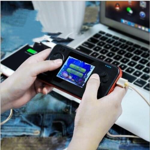 2019 New 8000 mAh mobile power supply Dual USB ultra-thin charging treasure handheld built-in 416 mini nostalgic game console