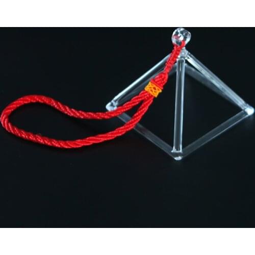3-16" quartz crystal singing pyramid for therapy healing and sound healing
