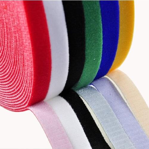 5M length 1.2CM 12MM 0.48" Hook & Loop Cable Tie Nylon Strap Wire Management