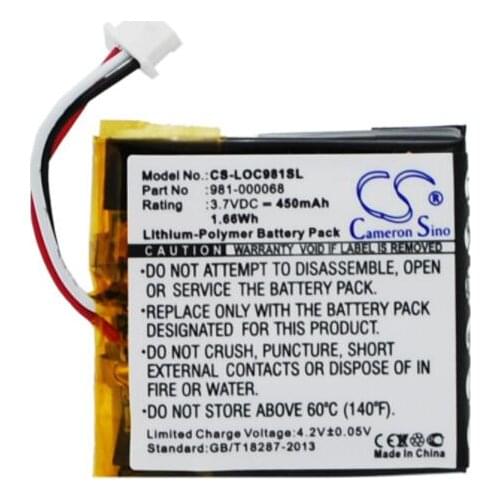 Cameron Sino 450mAh battery for LOGITECH 981-000068 981-000069 981-000070 981000084 981-000104 ClearChat PC LOG981000068