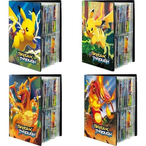 144/240Pcs Card Album Compatible with Pokemon Cards, Card Holder, Binder Book Best Protection Trading/GX/EX /Put up to Cards
