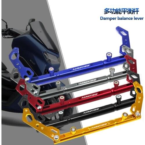 For YAMAHA NMAX155 NMAX125 NMAX N-MAX 155 125 2017-2020 2019 Motorcycle CNC Mobile Phone Stand Bar Steering Damper Balance Lever