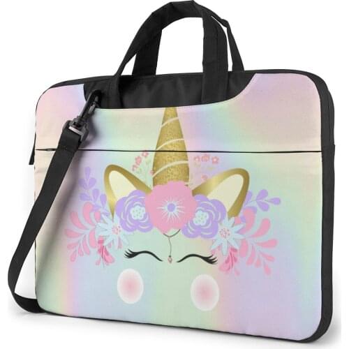 Unicorn Laptop Bag Case Soft Travelmate Computer Bag Clutch Shockproof Laptop Pouch