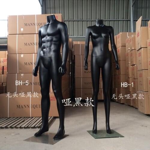 New Style Black Female Manikin Headless Black Mannequin Factory Direct Sell