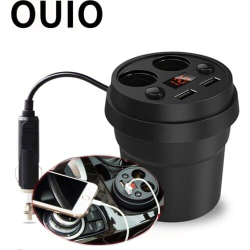 Dual USB Charger Car Adapter With 2 Cigarette Lighter For Acura Chevrolet Cruze Aveo Peugeot 307 308 Seat Leon Mazda 3 6 CX-5