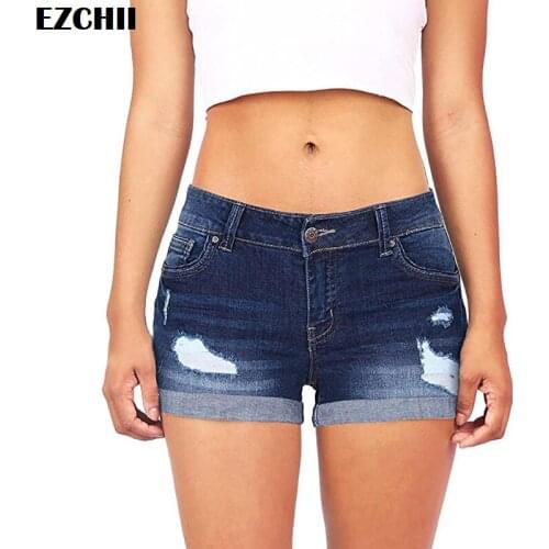 Женские джинсовые шорты Ezchii China At AliExpress