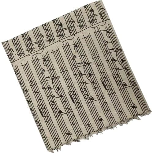 Retro Vintage Cotton Linen Fabric by meter Printing Stave Linen Fabric for DIY sewing home decor cotton fabric 100*150cm