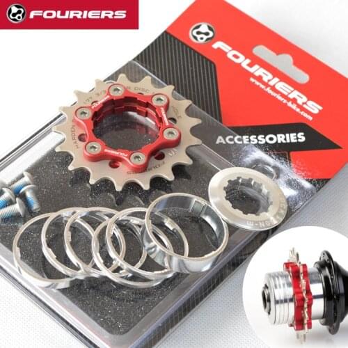 FOURIERS MTB Single Speed Cassette Single Cog 1Speed Gear 16T 17T 18T 19T 20T 21T 22T 23T Bike Freewheel Bicycle Sprocket
