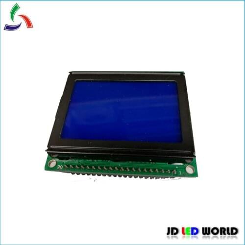 12864 LCD Module Controller KS0108 Gray &blue Color screen 54X50mm