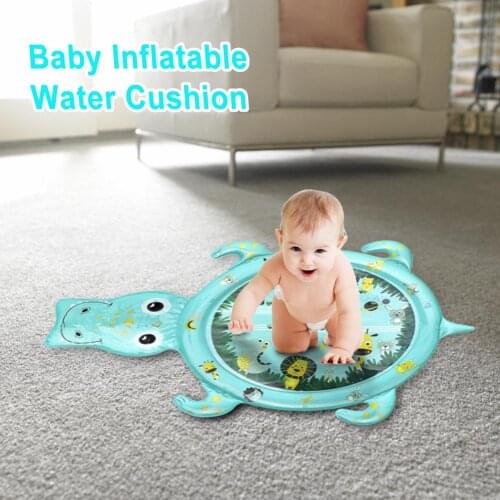 Creative Water Mat Kids Children Cartoon Crocodile Shaped Baby Inflatable Patted Pad Water Cushion Infant Play Mat Toddler Toys
