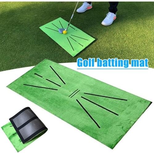 Hot Golf Training Mat for Swing Detection Batting Mini Golf Practice Training Aid Game and Gift for Home Office Outdoor Use
