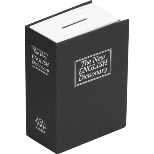 Mini Simulation Book Safe Storage Box Money Cash Jewelry Security Lock Case with Keys piggy bank pig High Quality