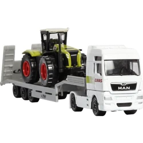 1/64 Majorette Alloy Car Simulation German Mann TGA Transport Trailer Toy Boy