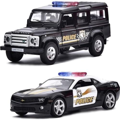 Simulation 1:36 police series off-road vehicle and sports car alloy model,die-cast metal door pull back model,free shipping