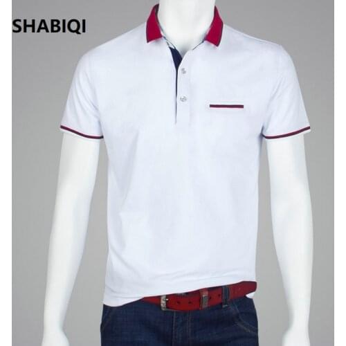 2019 New Men POLO Shirt Fashion Polo Homme Slim Fit Short-sleeve Camisa Polo shirts Mens Summer Tops&Tees Plus size S-10XL