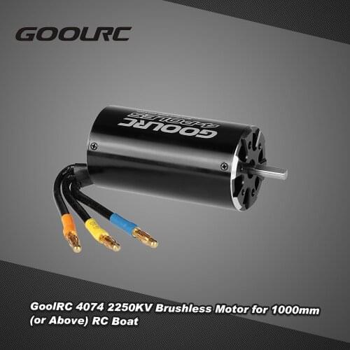 Original GoolRC High Performance 4074 2250KV 4 Poles Brushless Sensorless Motor for 1000mm (or Above) RC Boat Parts