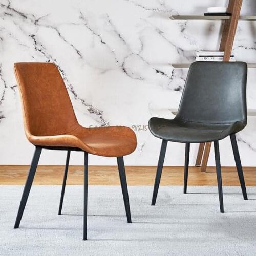 Industrial style simple makeup chair modern dining chair home back chair cafe restaurant hotel Nordic style negotiation chair