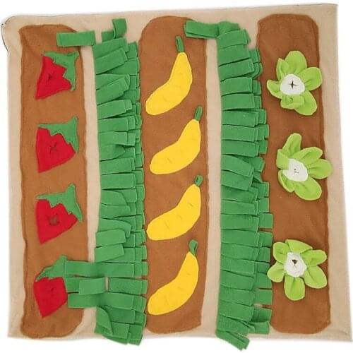 Cute Dog Snuff Mat Pet Feeding Mat Dog Training Mat Pet Nose Work Blanket Non-slip Activity Mat Foraging Skills