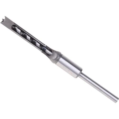 1/4 to 1/2 Inch Square Hole Drill Bit Steel Mortising Drilling Woodworking Tools