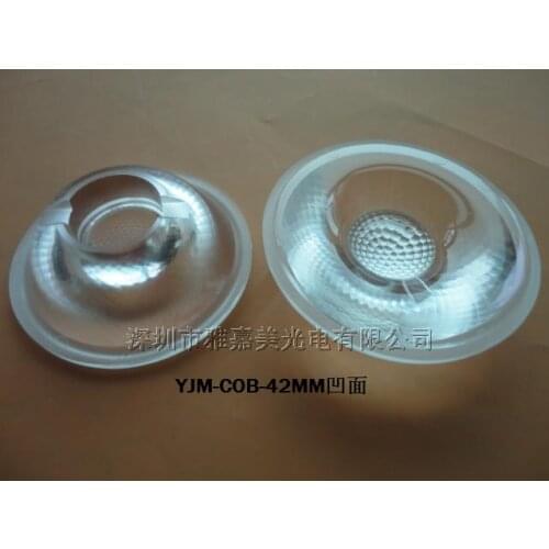 COB LED lens diameter 42MM 24 degrees , Track Light COB lens,Integrated surface light source Lens