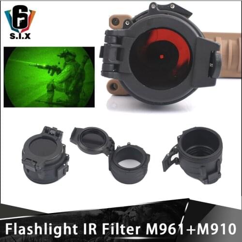 42mm Diameter Tactical Surefir Flashlight M961 Scout Light M910 IR Light Cover IR Flashlight Filter FM14 (1.62")