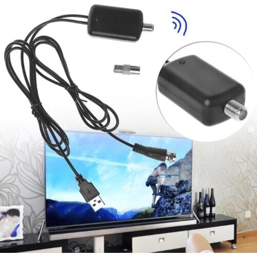 25DB TV Antenna Signal Amplifier Booster Low Noise Easy Installation HDTV TV Antenna Signal Booster Antenna For Fox Antenna