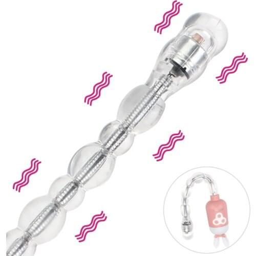 Magic Wand Vibrators 8 Modes Long Dildos Anal Beads Vibrator Flexible Sex Toys for Women Men Butt Plug G Spot Vagina Massager