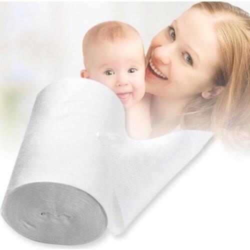 1 Roll Baby Flushable Disposable Cloth Nappy Biodegradable Diaper Insert Bamboo Fiber Liners 100 Absorvente Ecologica Sheets New