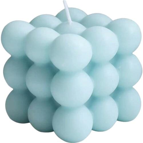 1pcs Multicolor Cube Geometry Pure Soybean Scented Candle Wedding Decoration Return Gift for Photo Props Home Decoration