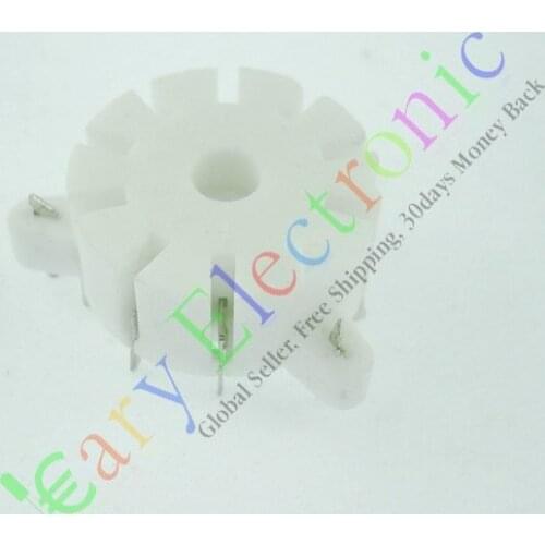 5pcs ceramic tube socket seat TUS9PC9C 9 pin seat tube socket silver foot for tube amplifier