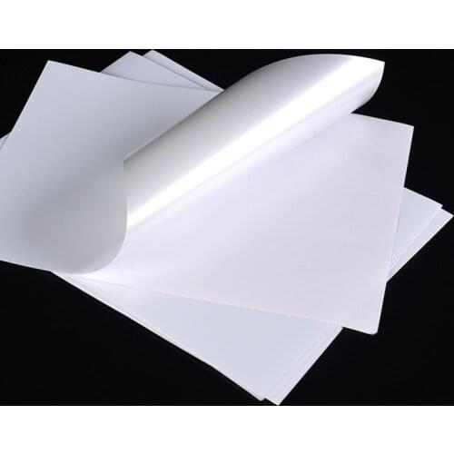 5pcs A4 Waterproof PP Pearlescent Adhesive Printing Film Inkjet Printer Label Sheet DIY Craft Supplies