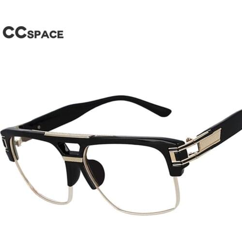 53106 Retro Oversized Square Men Glasses Frame Brand Designer Summer Styles Fashion Eyeglasses
